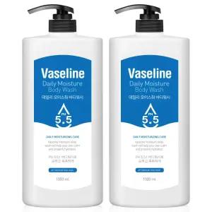 바세린 약산성 바디워시 대용량 1000ml 2개 PH 5.5 등드름 바디클렌저 샤워젤
