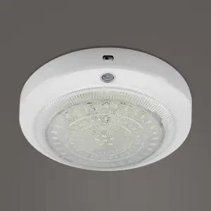 LED센서등) 두영15W 원형 현관등 복도 계단 천장 조명