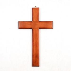 (평면) 고급 원목 벽걸이 십자가 115 x 210mm