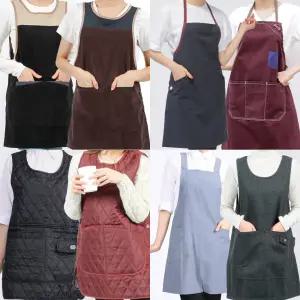 겨울용 누빔 모직 앞치마 (빅사이즈,기모)