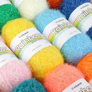 미소니트 펄 수세미실 뜨개실 레인보우 수세미 실 뜨개질