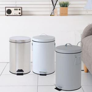 5L 로만 페달 휴지통 쓰레기통인테리어 예쁜 무소음