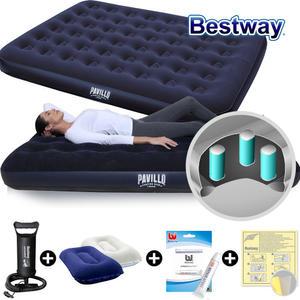 BW_67003 슈프림 캠핑 에어매트 퀸(203x152x22cm)+3종 SET