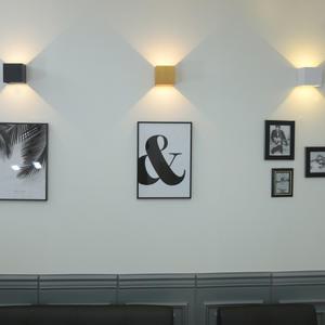 LED모던스틸 벽등 8W/외부방수등 겸용 LED칩내장 사각벽등 포인트조명