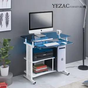 스마트 블루 강화유리 책상 YJN04