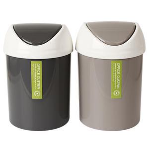 문일 M원형스윙휴지통 (중) 랜덤발송  -쓰레기통/페달/스윙/가정용/화장실/업소/회사/사무실