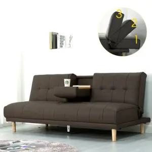 맥심 3인용쇼파 3단 각도조절 소파베드(13색상 원목스틸 선택형) 무료배송