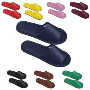 인조가죽 (레자 거실화) 성인 남성용 여성용 실내화