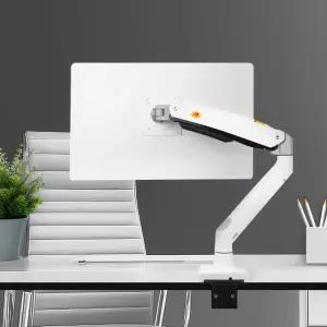 노스바유 NB F100A 화이트 싱글 고중량 모니터암 거치대