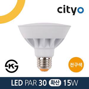 씨티오 LED PAR30 전구 15W E26 확산형 전구색