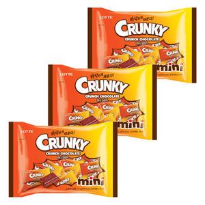 롯데 미니 크런키 171g x 3개 / 대용량 초콜릿