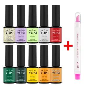 [YUKI]유키 젤네일 내마음대로 10종 + 오일푸셔 세트