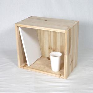 원목공간박스1단 정리대 공간활용 받침대 미니수납장 피규어 진열장 주문제작 틈새책장 소품정리