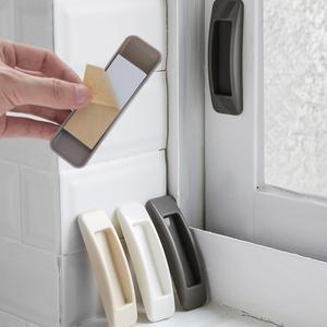 2P 세트 심플 접착식 도어 손잡이 여닫이 샤시 중문 다용도보조손잡이