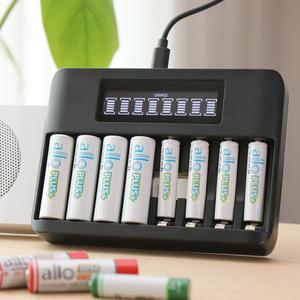 제이티원 충전용 건전지 충전기 AA AAA 스마트 충전기 8구 BC-N8 LCD