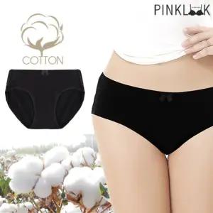 [핑크룩] 40수  데일리 면스판 요일팬티1P/블랙