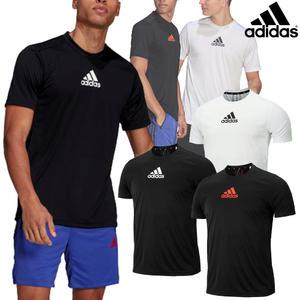 아디다스 남성 삼선 스포츠 라운드 반팔티 3S BACK 트레이닝 스포츠