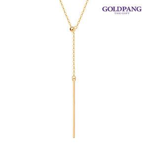 [골드팡] 14k 스너글와이Y슬라이드볼 롱체인 목걸이-3타입