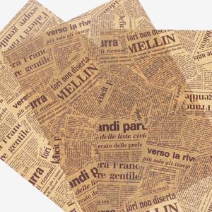 [해피팩](TY) 왁스유산지 샌드위치 포장지 튀김깔지 갈색배경초코글씨 1000장