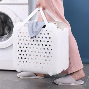 플라스틱 접이식 빨래바구니 CN 세탁 바구니 빨래통