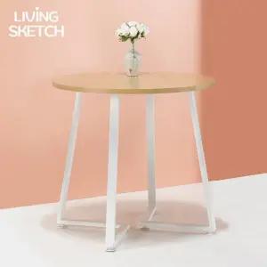 보그 데칼 800 원형 네츄럴 업소용 카페 테이블