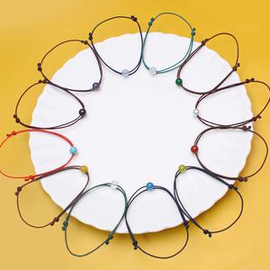 12월의 탄생석 2줄 매듭팔찌 소원 실 끈 원석 커플 우정 행운 생일선물