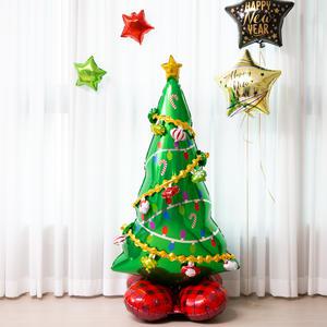 대형 크리스마스 트리 호일 풍선_연말 파티 장식 데코