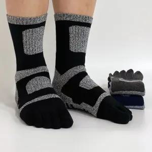 SM 두꺼운 남성 등산 스포츠 발가락양말 3켤레 중목 장목 작업 무좀 항균 양말