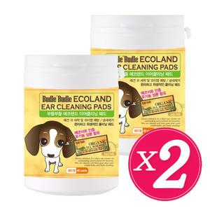 [부들부들] 강아지 이어 클리닝 패드 40매입 x 2개