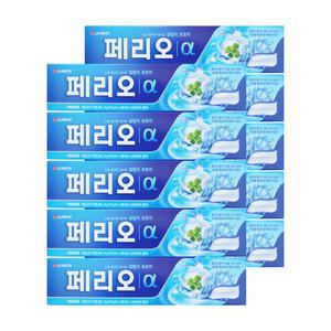 엘지 페리오 뉴후레쉬 알파 치약 185g 10개 양치