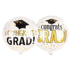 졸업 원형 일반화이트 호일 은박 풍선
