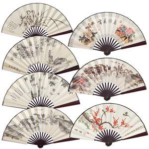 접이식 (실크 대나무부채 D타입 대형-그림임의) 전통 풍경 부채