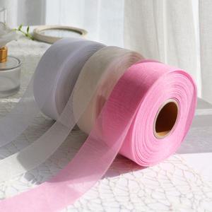 [초이스데코 ] 45m 20 30 40mm 엘레강스 쉬폰리본 헤어핀만들기재료 예쁜리본