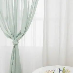 [텐바이텐]베이직 린넨 쉬폰 커튼 - 그린 시리즈