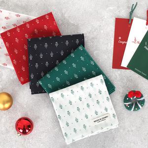 파인트리_ 미디엄템포 남자 여자 면 손수건 명품 크리스마스 선물 스카프 땀 목수건 반다나