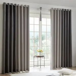 뷰하우스 겐트 아일렛 투톤 암막커튼 사계절 커튼 슈퍼특대형