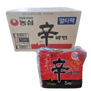 농심 신라면 120g 40개 멀티 봉지라면 한박스