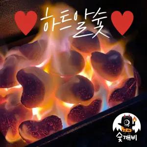 야자 캠핑 조개탄 구이용 불쏘시개 펜션 업소용 바베큐 야외용 브리켓 빠른착화 [하트알숯 10kg]