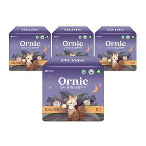 [코디]오닉 유기농 순면커버 프리미엄 생리대 오버나이트 10p  4팩 (총 40매)