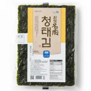 [파래함량 80%] 완도 청태김 100장 파래김