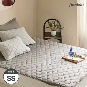 [파미지오] 사계절 누빔 양면패드 침대커버 밴드형 슈퍼싱글