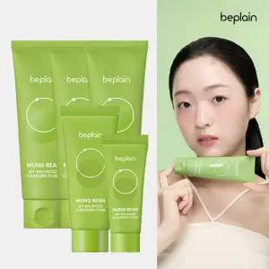 비플레인 녹두 약산성 클렌징폼 80mlx3개+40ml+20ml [총 300ml]