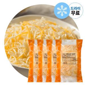 지케이푸드 코다노 엔젤헤어 MC55 2kgx4봉 모짜렐라50% 체다치즈50% 눈꽃치즈 엔젤헤어믹스