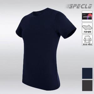 남성 반팔 상의 내복 겸용 성인 기능성 기모 스판 티 95-110 1매