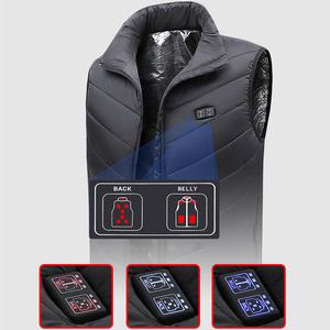발열조끼 듀얼파워 독립 컨트롤 온열 온도제어 11발열 패드 낚시 등산 골프