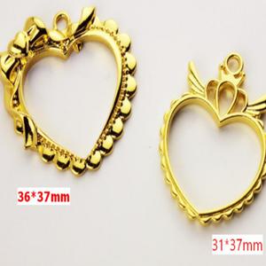 레진 공예 아트 재료 하트 나비매듭 오픈 프레임 골드