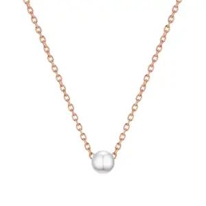 14K 목걸이 체인 드롭 루아벨 진주 (소)