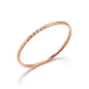 14K 반지 레이어드 우정 링 눈꽃 컷팅 슬림