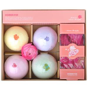 [홈로즈]버블볼(거품목욕) 80g 4종세트-장미꽃잎/입욕제/거품목욕제/신혼여행/반신욕/이벤트/거품목욕