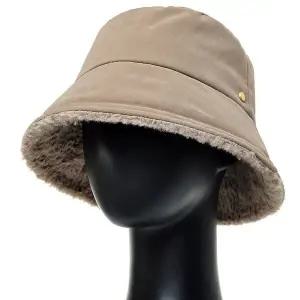 [하프클럽/]TCU050.털배색챙 패딩 중년여성 벙거지모자 버킷햇 겨울 엄마 방